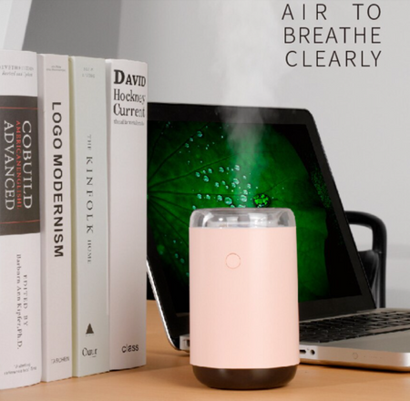 Mini ultradźwiękowy nawilżacz powietrza USB Rozpylacz olejków aromatycznych Z kolorowym światłem