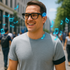 Inteligentne okulary AI z kamerą i ChatGPT, Bluetooth 5.0, 3 soczewki, 32 GB pamięci AIMB-G1