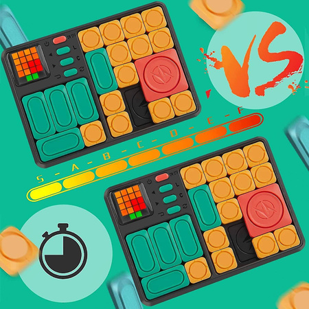 UKŁADANKA PUZZLE TETRIS GRA INTERAKTYWNA KONSOLA PRZESUWANIE NA BATERIE