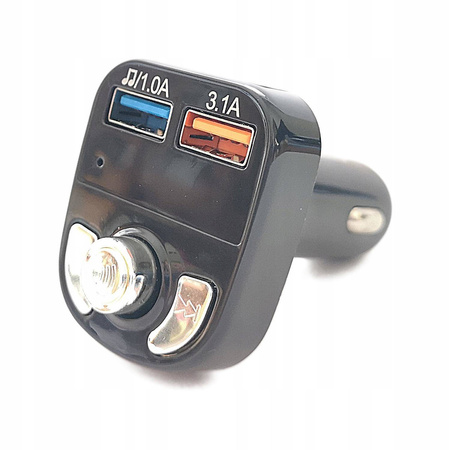 Transmiter FM Bluetooth MP3 z ładowarką USB 3,1A + 1A