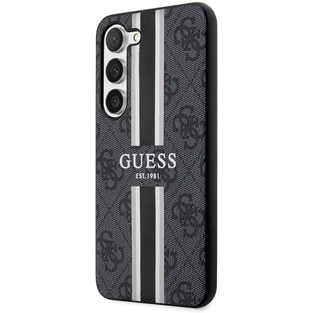 Etui Guess 4G Printed Stripes na Samsung Galaxy S23 - czarne