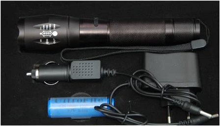 MOCNA LATARKA TAKTYCZNA WOJSKOWA METALOWA SWAT LED 1800 LUMEN