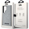 Etui Karl Lagerfeld Rhinestone Metal Logo na Samsung Galaxy S24 Ultra - srebrne