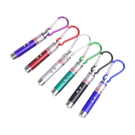 Mini latarka, wskaźnik laserowy 3w1, UV tester