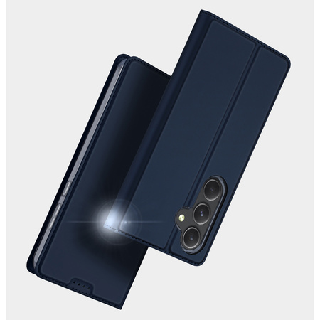 Etui Dux Ducis Skin Pro na Samsung Galaxy A55 5G z klapką i miejscem na kartę - niebieskie