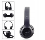 Bezprzewodowe słuchawki Bluetooth FM, microSD MP3 P47