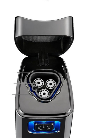 ZAPALNICZKA ŻAROWA trójogniowa do cygar i papierosów LCD