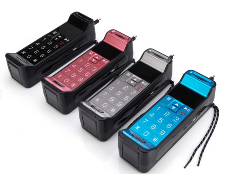 Głośnik Bluetooth Bezprzewodowy w kształcie telefonu Boombox Karaoke