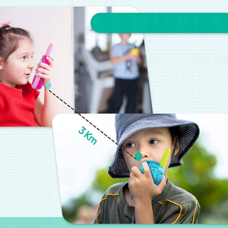 Walkie-talkie krótkofalówki dla dzieci zestaw 3szt prezent dla dzieci