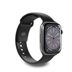 Pasek silikonowy Puro Icon do Apple Watch 42 / 44 / 45 / 49 mm - czarny (2 szt.)