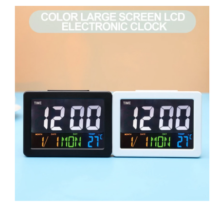  Cyfrowy budzik elektroniczny LCD na biurko