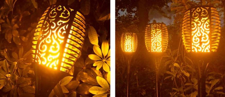 Lampka ogrodowa POCHODNIA IP 65 77cm ZESTAW 4 SZT