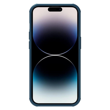 Nillkin Super Frosted Shield Pro Magnetic Case etui iPhone 14 Pro Max z MagSafe magnetyczne niebieski