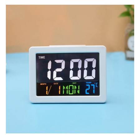  Cyfrowy budzik elektroniczny LCD na biurko