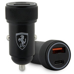 Ładowarka samochodowa Ferrari PD-QC 3.0 20W Fast Charge - czarna