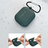 Etui do AirPods 3 silikonowy miękki pokrowiec na słuchawki + brelok karabińczyk zawieszka czarny (case D)