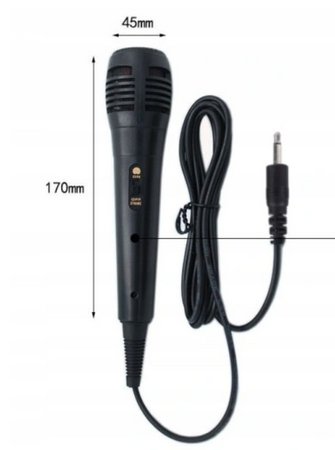MIKROFON PRZEWODOWY DO KARAOKE ŚPIEW DLA DZIECI