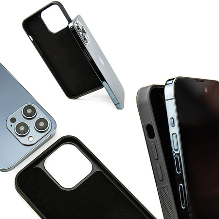 Etui Bewood Unique Turquoise z drewna i żywicy na iPhone 15 Pro Max - turkusowo-czarne