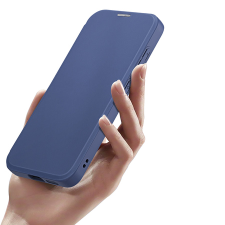 Etui Dux Ducis Skin X Pro na Samsung Galaxy S24+ z MagSafe, klapką i podstawką - niebieskie