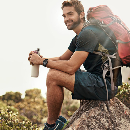 Pasek silikonowy Tech-Protect Silicone Line na Garmin Fenix 5 / 6 / 6 Pro / 7 / 8 (47 mm) / E - pomarańczowy