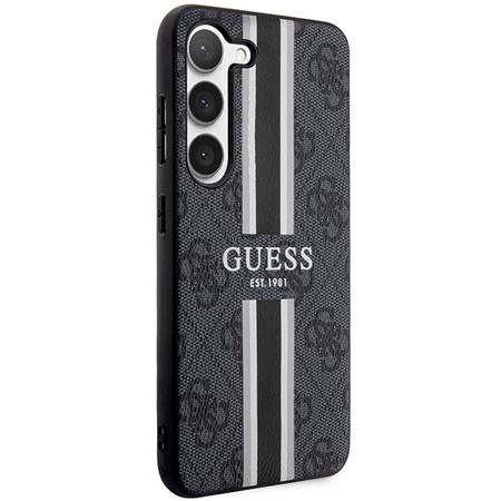 Etui Guess 4G Printed Stripes na Samsung Galaxy S23 - czarne