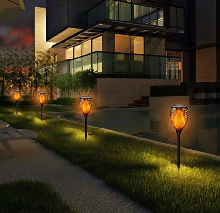 Lampka ogrodowa POCHODNIA IP 65 77cm ZESTAW 4 SZT