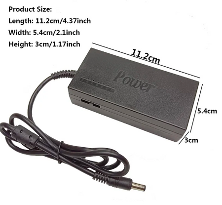 Uniwersalny AC DC 12V przełączanie regulowany ładowarka zasilacza sieciowego Notebook transformator 15V 16V 18V 19V 20V 24V Adapter 10 końcówek