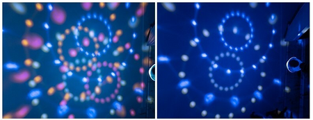 M2/ Kryształowa obracająca się świetlna kula Reflektor LED