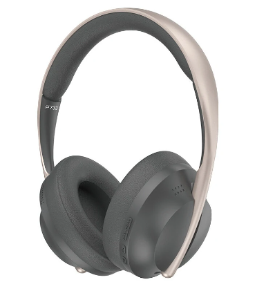 P733 bezprzewodowe słuchawki Bluetooth 5.1 membrana kompozytowa ruchoma cewka oddychające nauszniki 3.5mm słuchawki do gier z mikrofonem