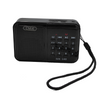  Przenośne Mini Radio FM - AUX, MicroSD, USB, Wymienny Akumulator 18650, Mocny Bas