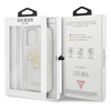 Guess GUHCP13LPCUGL4GTR iPhone 13 Pro / 13 6,1" transparent hard case Glitter 4G Big Logo
