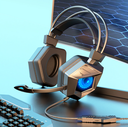 KLAWIATURA GAMINGOWA + SŁUCHAWKI ZESTAW GAMINGOWY DLA GRACZA