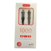 Kabel USB C do USB C w oplocie mocny do 6A 120W 1M