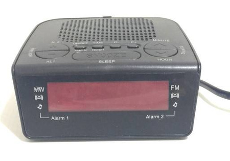 Zegar z budzikiem CR-932