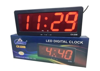 Elektroniczny budzik zegar do biura 30 cm z dużym wyświetlaczem
