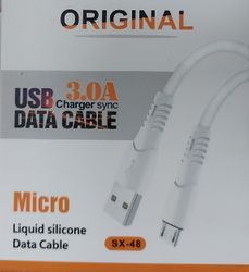 SX-48 Kabel do szybkiego ładowania danych, Micro usb, silikon, 1m