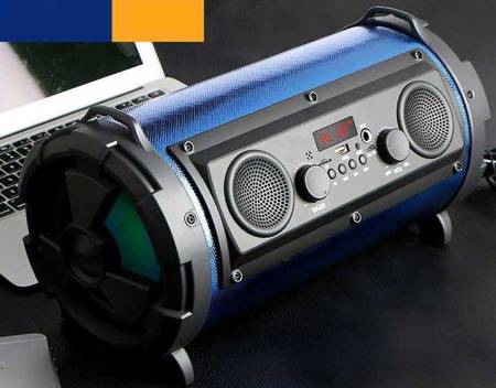 185 / Głośnik Bluetooth Bezprzewodowy Boombox Karaoke
