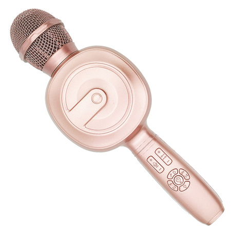 BEZPRZEWODOWY MIKROFON KARAOKE LED STROBOSKOP
