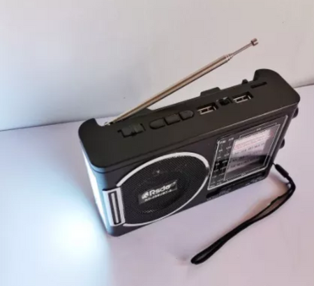 Bezprzewodowy głośnik Bluetooth FM/AM/MP3 Radio solarne ze światłem LED