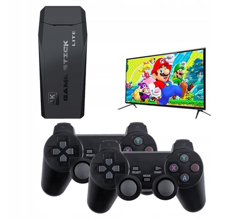 GRA TELEWIZYJNA HDMI KONSOLA RETRO + 2 PADY