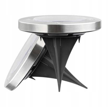 OGRODOWE LAMPKI SOLARNE GRUNTOWE SHINE DISK 4x