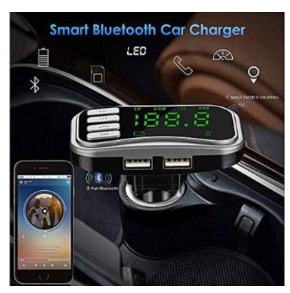 Transmiter FM Bluetooth z ladowarką AUX KCB-902