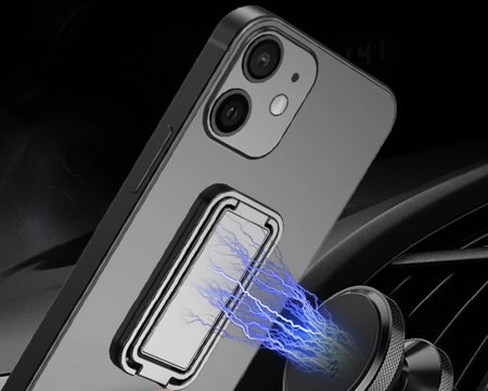 Uchwyt magnetyczny składany, pierścień na telefon 3w1